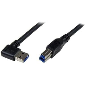 Kabel USB StarTech USB-A - USB-B 1 m Czarny (USB3SAB1MRA)