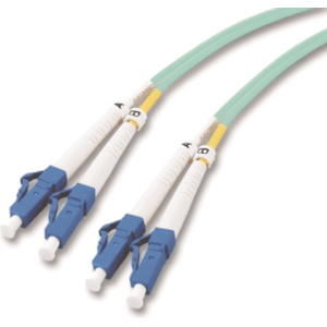 Mcab Patchcord światłowodowy, DUPLEX, LC-LC, 50/125, OM3, LSZH, 1m, zielony (7003301)