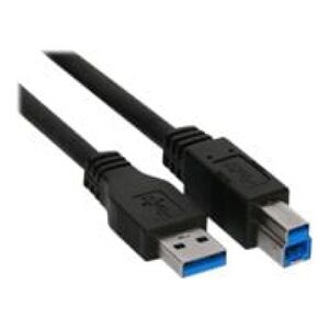 Kabel USB InLine USB-A - USB-B 1 m Czarny (35310)