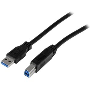 Kabel USB StarTech USB-A - USB-B 2 m Czarny (USB3CAB2M)