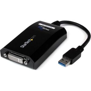 Adapter USB StarTech USB - DVI Czarny  (USB32DVIPRO)
