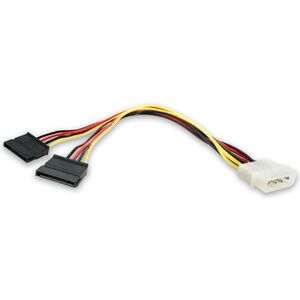 StarTech Molex - SATA x2, 0.3m, Wielokolorowy (PYO2LP4SATA)