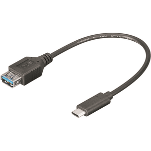 Kabel USB Mcab USB-A - USB-C Czarny (7001305)