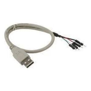Intos USB zew. - USB wew., 0.4m, Biały (33440A)