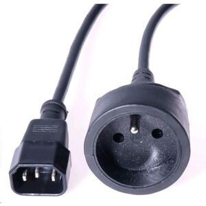 Kabel zasilający PremiumCord Euro 230V 2m Czarny (ppu1-02)