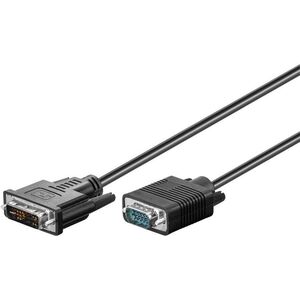 Kabel Goobay DVI-I - D-Sub (VGA) 1m czarny (50989)