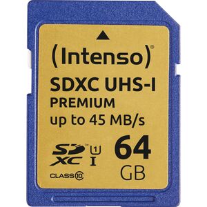 Karta Intenso Premium SDXC 64 GB Class 10 UHS-I  (3421490)