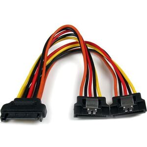 StarTech SATA 15-pin - SATA 15-pin x2, 0.15m, Wielokolorowy (PYO2LSATA)