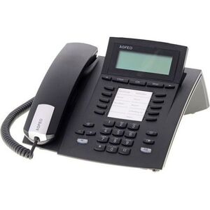 Telefon Agfeo Agfeo ST 22 IP BLACK/für AS-Anlagen mit Firmware ab 9.2b + ES-Systeme Firmware ab1.5d, bewegl. 2-zeiliges Display, HS- Anschluss, funktionstastenbezogenes Besetztlampenfeld, geeignet für ASIP Protokoll, Anbindung via LAN. Für PoE ausgelegt,