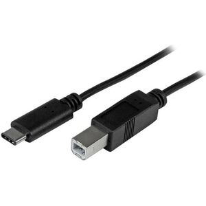 Kabel USB StarTech USB-C - USB-B 1 m Czarny (USB2CB1M)