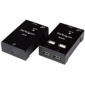 Adapter USB StarTech USB - RJ45 Czarny  (USB2004EXTV)