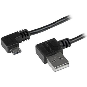Kabel USB StarTech USB-A - microUSB 1 m Czarny (USB2AUB2RA1M)
