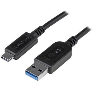 Kabel USB StarTech USB-A - USB-C 1 m Czarny (USB31AC1M)