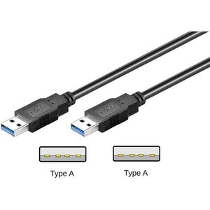 Kabel USB USB-A - 1 m Czarny (95717)