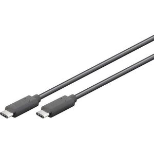 Kabel USB Goobay USB-C - 0.5 m Czarny (67975)