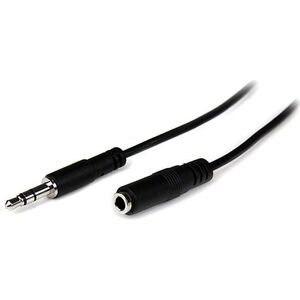 Kabel StarTech Jack 3.5mm - Jack 3.5mm 1m czarny (MU1MMFS)