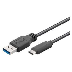 Kabel USB Goobay USB-A - USB-C 1 m Czarny (67890)