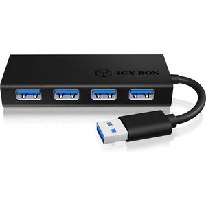 HUB USB Icy Box 4x USB-A 3.0 (IB-AC6104-B)