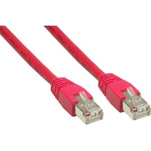 Patchcord S/FTP, Cat6, 5m czerwony
