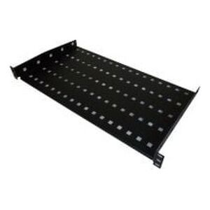 Alantec Półka stała 19" 1U głęb. 250mm, czarna, 2 punkty mocowania