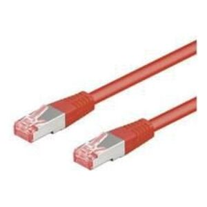 patchcord S/FTP, Cat6, 0.5m, czerwony
