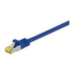 Patchcord S/FTP, Cat7, 3.00m, niebieski