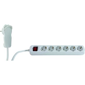 Listwa zasilająca REV 6 gniazd 2 m biała (0012626114)