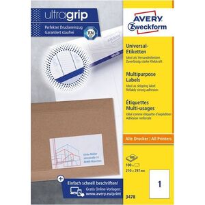 Avery Zweckform Etykiety 210x297mm - (3478)