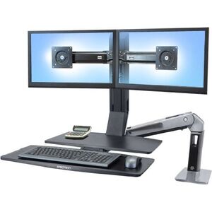Ergotron Uchwyt biurkowy na 2 monitory do 24" WorkFit-A II (24-316-026)