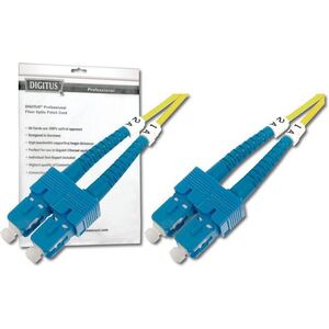 Digitus Patchcord światłowodowy SC/SC, 2m, żółty (DK-2922-02)