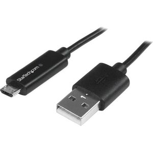 Kabel USB StarTech USB-A - microUSB 1 m Czarny (USBAUBL1M)