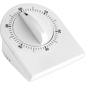 Minutnik TFA mechaniczny biały (38.1020)