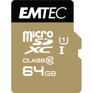 Karta Emtec Gold+ MicroSDXC 64 GB Class 10  (ECMSDM64GXC10GP)