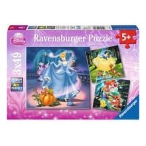 Ravensburger Puzzle 3x49 - Księżniczki Disneya (093397)