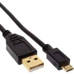 Kabel USB InLine USB-A - microUSB 3 m Czarny (31730P)