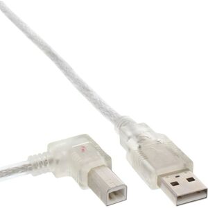 Kabel USB InLine USB-A - USB-B 3 m Przezroczysty (34521L)