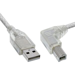 Kabel USB InLine USB-A - USB-B 3 m Przezroczysty (34521R)