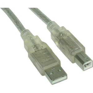 Kabel USB InLine USB-A - USB-B 3 m Przezroczysty (34535T)