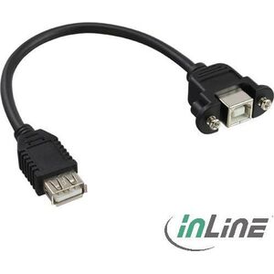 InLine USB-A - USB-B 0.2 m Czarny (33441F)