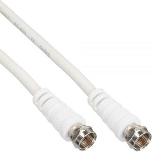 Kabel InLine Antenowy (F) 15m biały (69315)