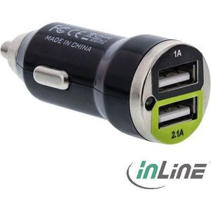 Ładowarka InLine Dual 2x USB-A 2.1 A  (31502C)
