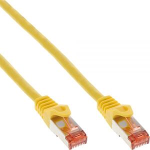 InLine Patchcord S/FTP, PiMF, Cat.6, 250MHz, PVC, CCA, żółty 1.5m (76112Y)