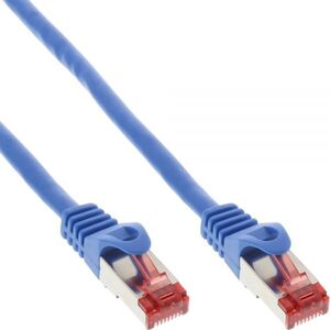InLine Patchcord S/FTP, PiMF, Cat.6, 250MHz, PVC, CCA, niebieski 1.5m (76112B)