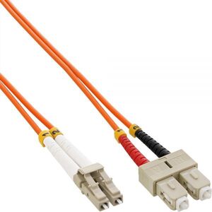 InLine Patchcord światłowodowy LC/SC, 50/125µm, OM2 25m (88638)