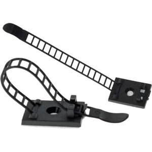 Organizer InLine Opaska zaciskowa Czarny 10 sztuk  (59969D)
