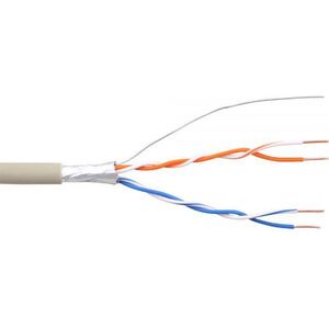 InLine Kabel Telefoniczny 4 żyły, 2x2x06mm, ekranowany, 25m (69980C)