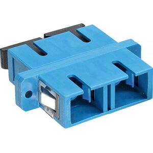 InLine Adapter światłowodowy, Duplex SC/SC, jednomodowy, niebieski (89992S)