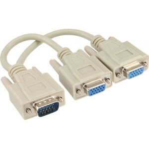 InLine D-Sub (VGA) x2 D-Sub (VGA), Szary (17307)