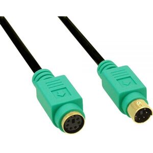 InLine PS/2 - PS/2, 3m, Czarny (13343H)
