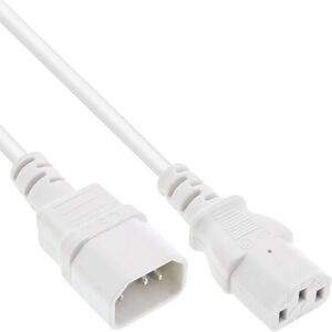 Kabel zasilający InLine 3pin IEC M/F 1m (16631W)